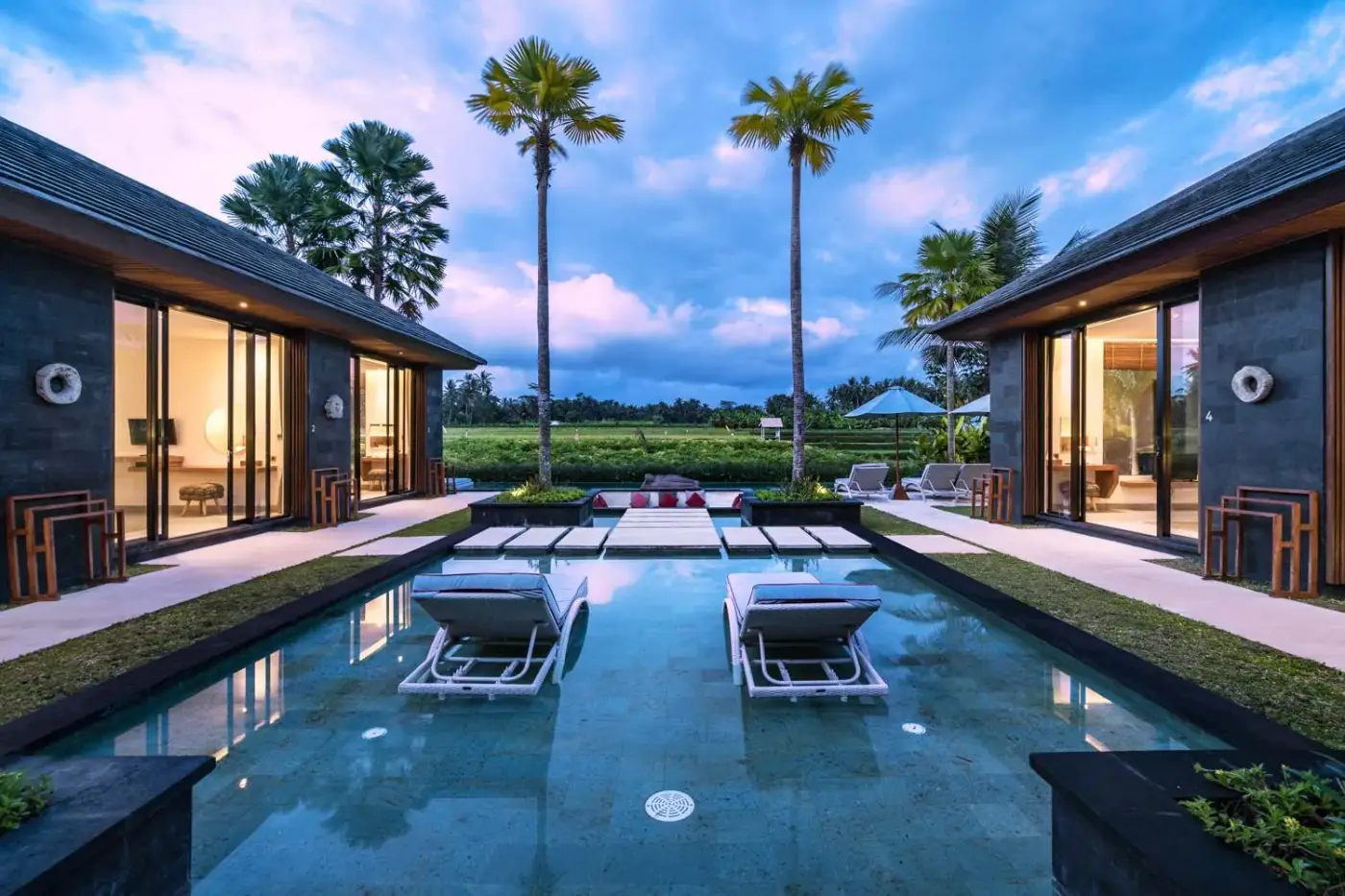 5 BR Rice-Field Courtyard Villa Ubud — luxury 5-bedroom villa in Ubud, Bali, Indonesia