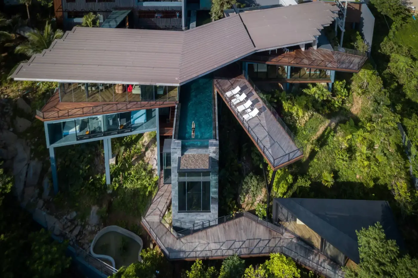 4 BR Cliffside Glass Retreat Koh Samui — luxury 4-bedroom villa in Koh Samui, Thailand