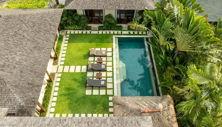 5 BR Tropical Garden Pool Villa Seminyak — luxury 5-bedroom villa in Seminyak, Bali, Indonesia