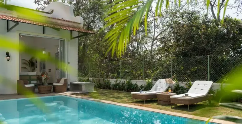 3 BR White Tropical Garden House Goa, Goa, India — photo 2 of 14