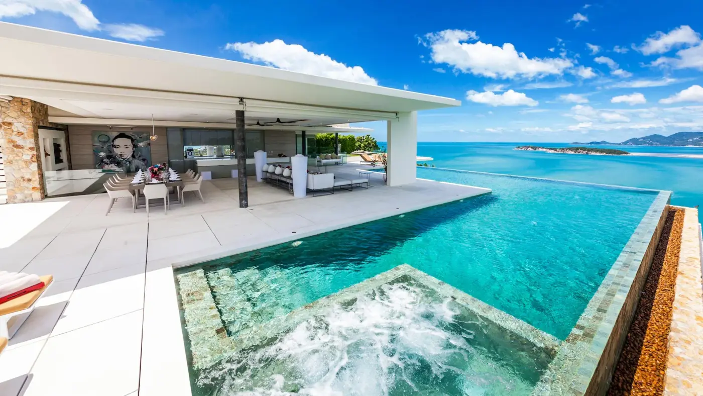 6 BR Ocean-View Infinity-Pool Villa Koh Samui — luxury 6-bedroom villa in Koh Samui, Thailand