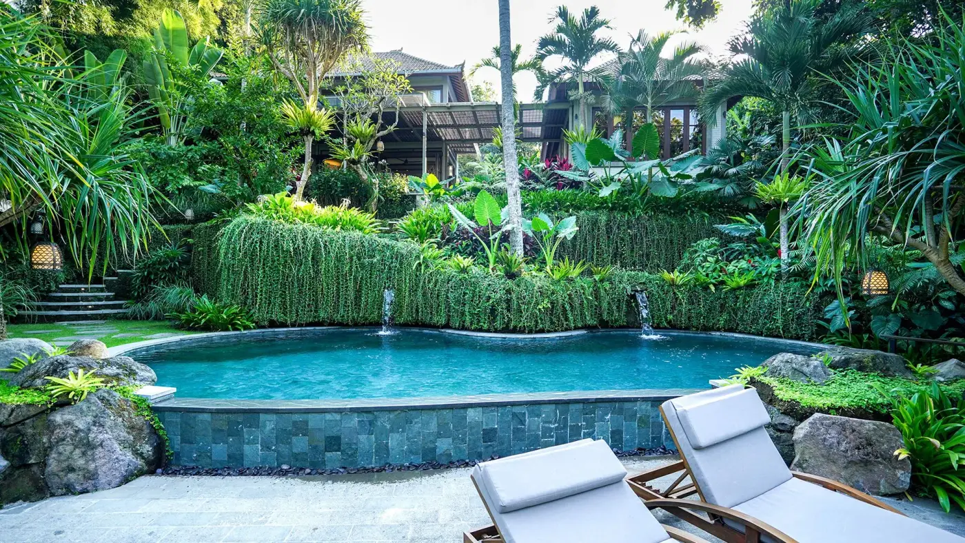 3 BR Riverside Tropical Garden Retreat Ubud — luxury 3-bedroom villa in Ubud, Bali, Indonesia