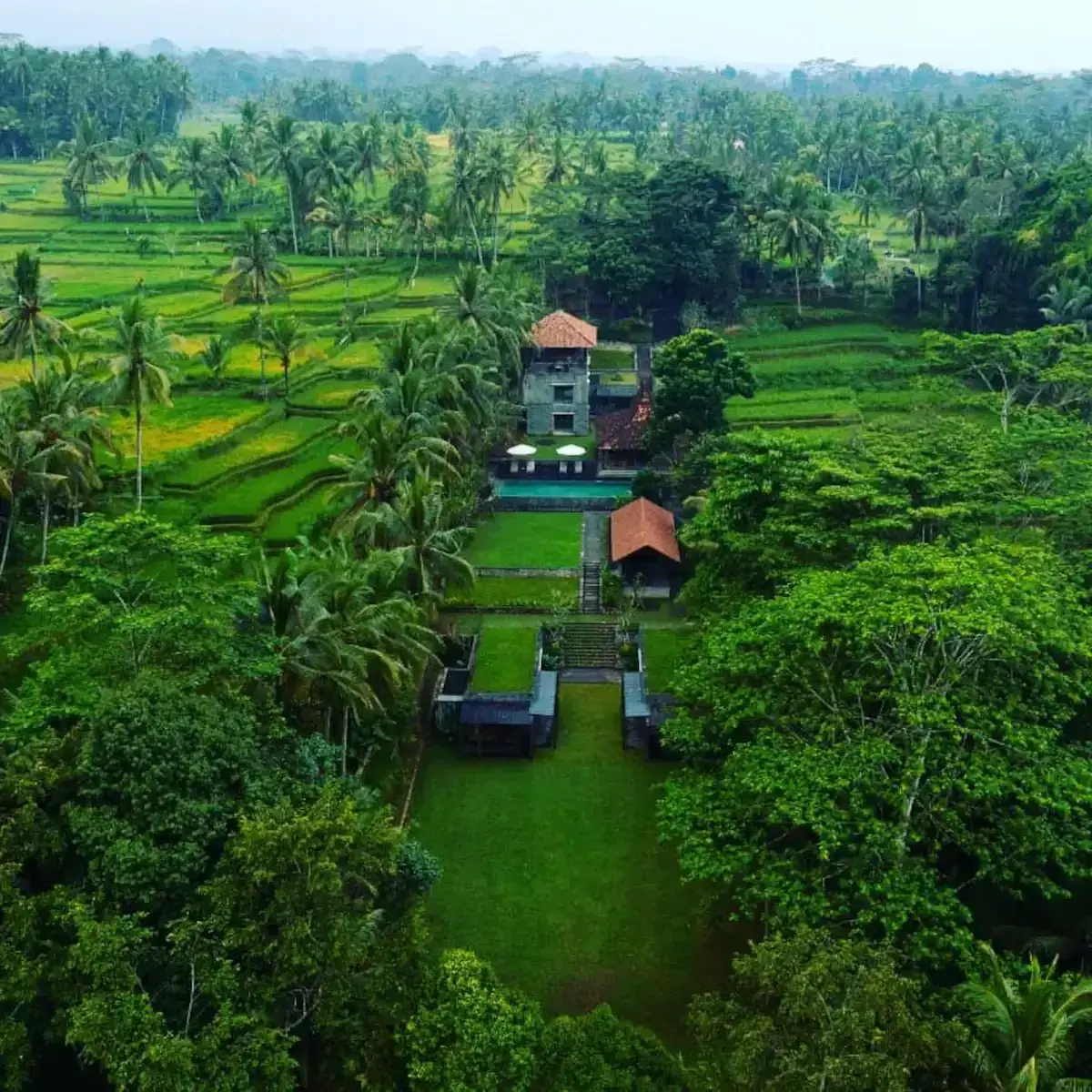 6 BR Secluded Rice-Terrace Villa Ubud — luxury 6-bedroom villa in Ubud, Bali, Indonesia
