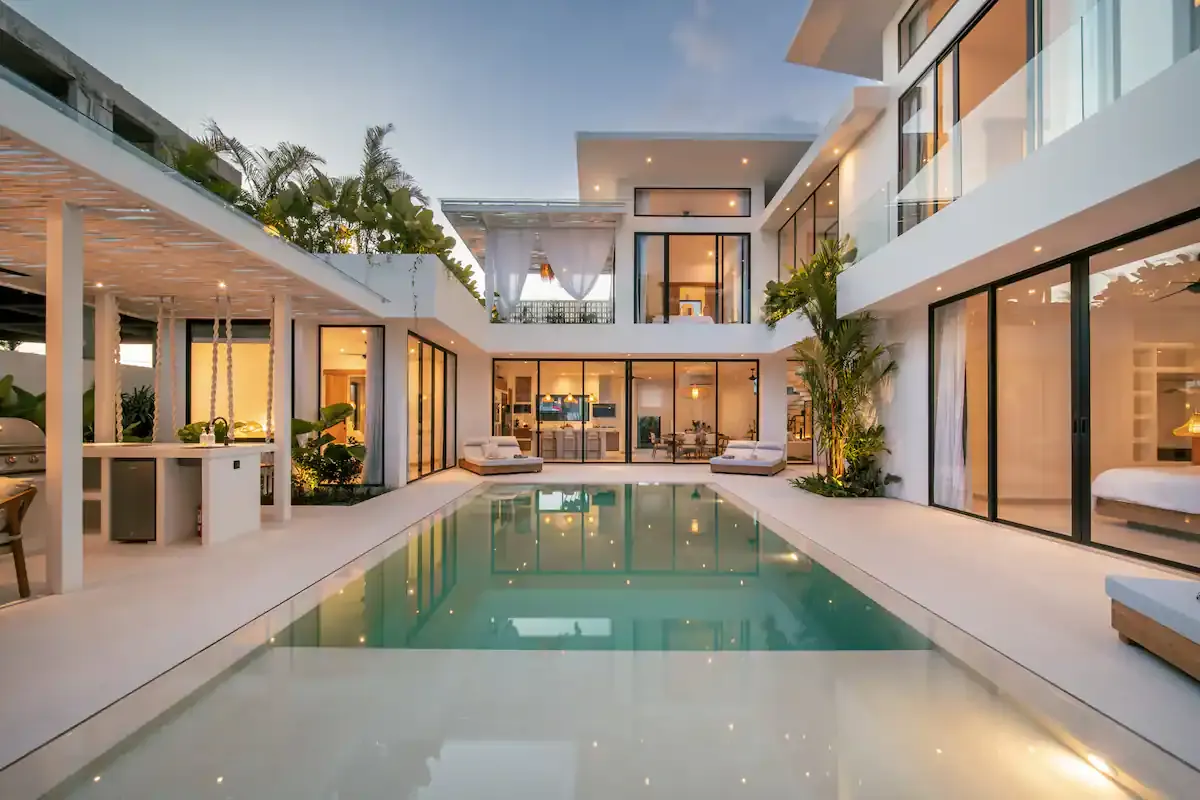 4 BR Designer Pool Villa Canggu — luxury 4-bedroom villa in Canggu, Bali, Indonesia