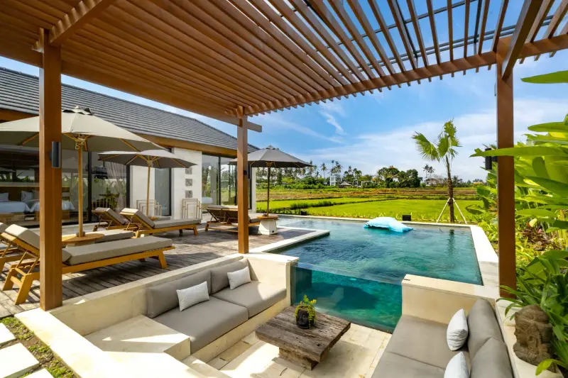 3 BR Rice-Field Infinity-Pool Villa Ubud, Ubud, Bali, Indonesia — photo 2 of 30