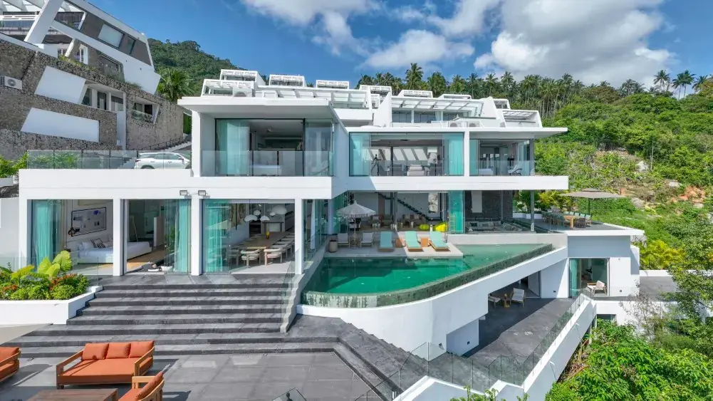 6 BR Hilltop Sea-View Villa Koh Samui — luxury 6-bedroom villa in Koh Samui, Thailand