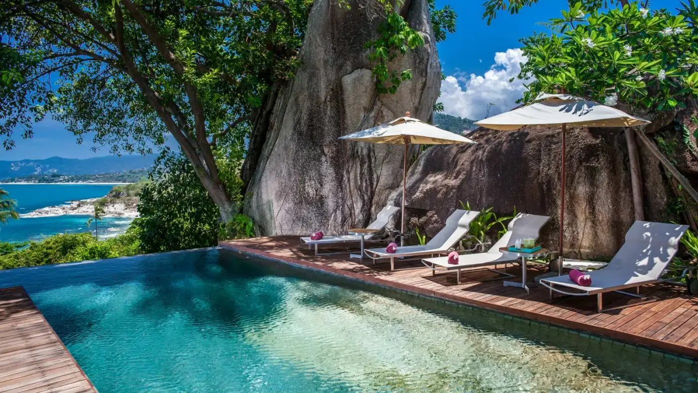 5 BR Stone Ocean-View Villa Koh Samui — luxury 5-bedroom villa in Koh Samui, Thailand