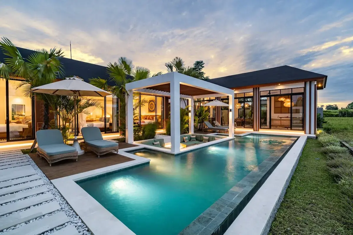 3 BR Rice-Field Designer Villa Ubud — luxury 3-bedroom villa in Ubud, Bali, Indonesia