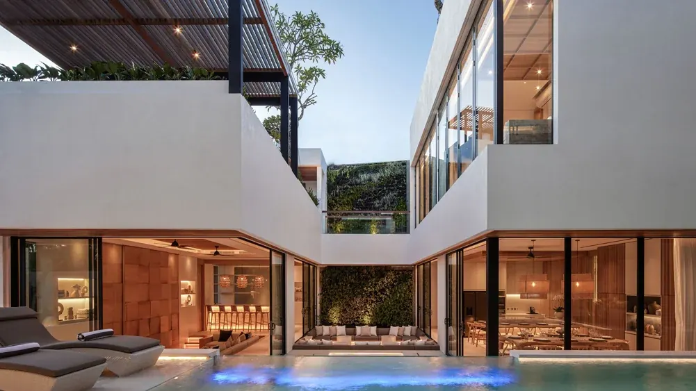 6 BR Contemporary Courtyard Villa Canggu — luxury villa in Canggu, Bali
