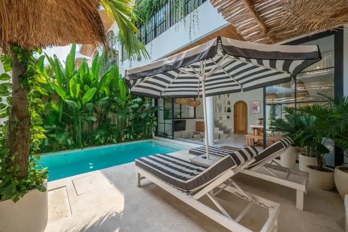 2 BR Mediterranean Walk-to-Beach Villa Canggu — luxury villa in Canggu, Bali