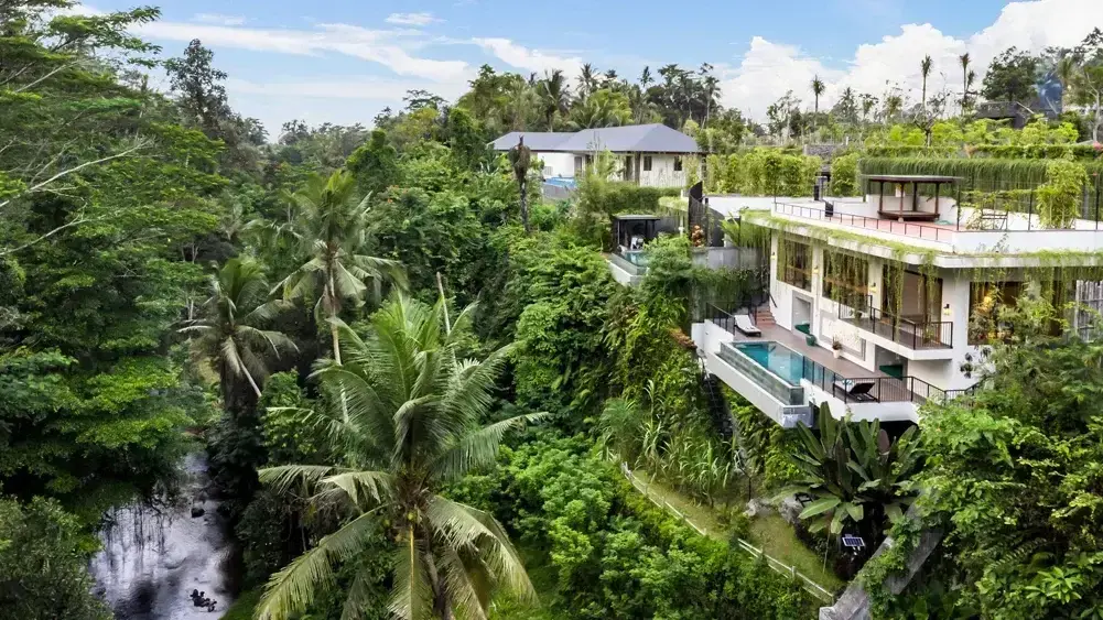 2 BR Jungle River-View Villa Ubud — luxury 2-bedroom villa in Ubud, Bali, Indonesia
