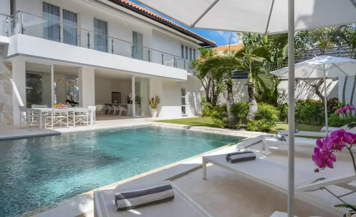 4 BR White Tropical Garden Villa Seminyak — luxury villa in Seminyak, Bali