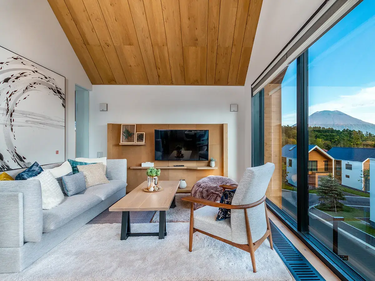 2 BR Volcano-View Japandi Chalet Niseko — luxury 2-bedroom chalet in Higashiyama, Niseko, Japan