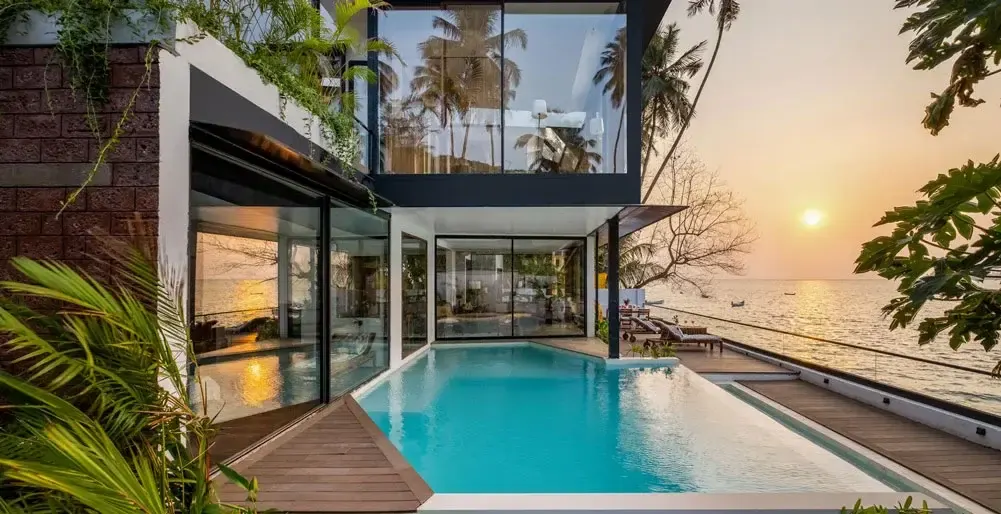 3 BR Sunset-View Glass Villa Goa — luxury 3-bedroom villa in Goa, India