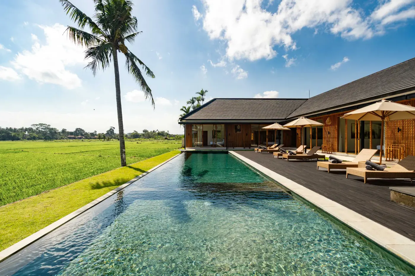 6 BR Infinity-Pool Rice-Field Retreat Ubud — luxury 6-bedroom villa in Ubud, Bali, Indonesia